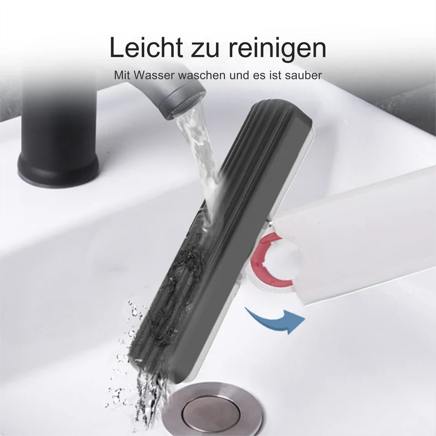 Leistungsstarker Mini-Mopp zum Zusammendrücken