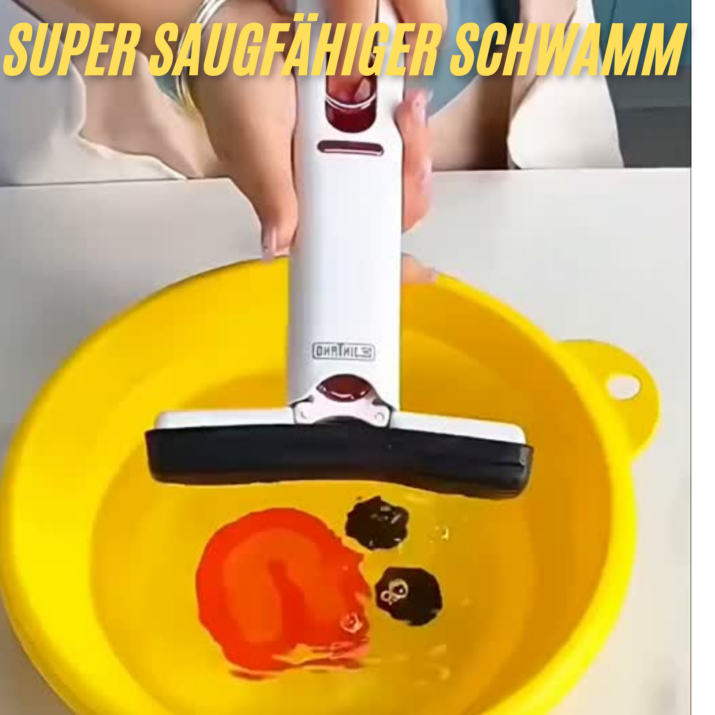 Leistungsstarker Mini-Mopp zum Zusammendrücken