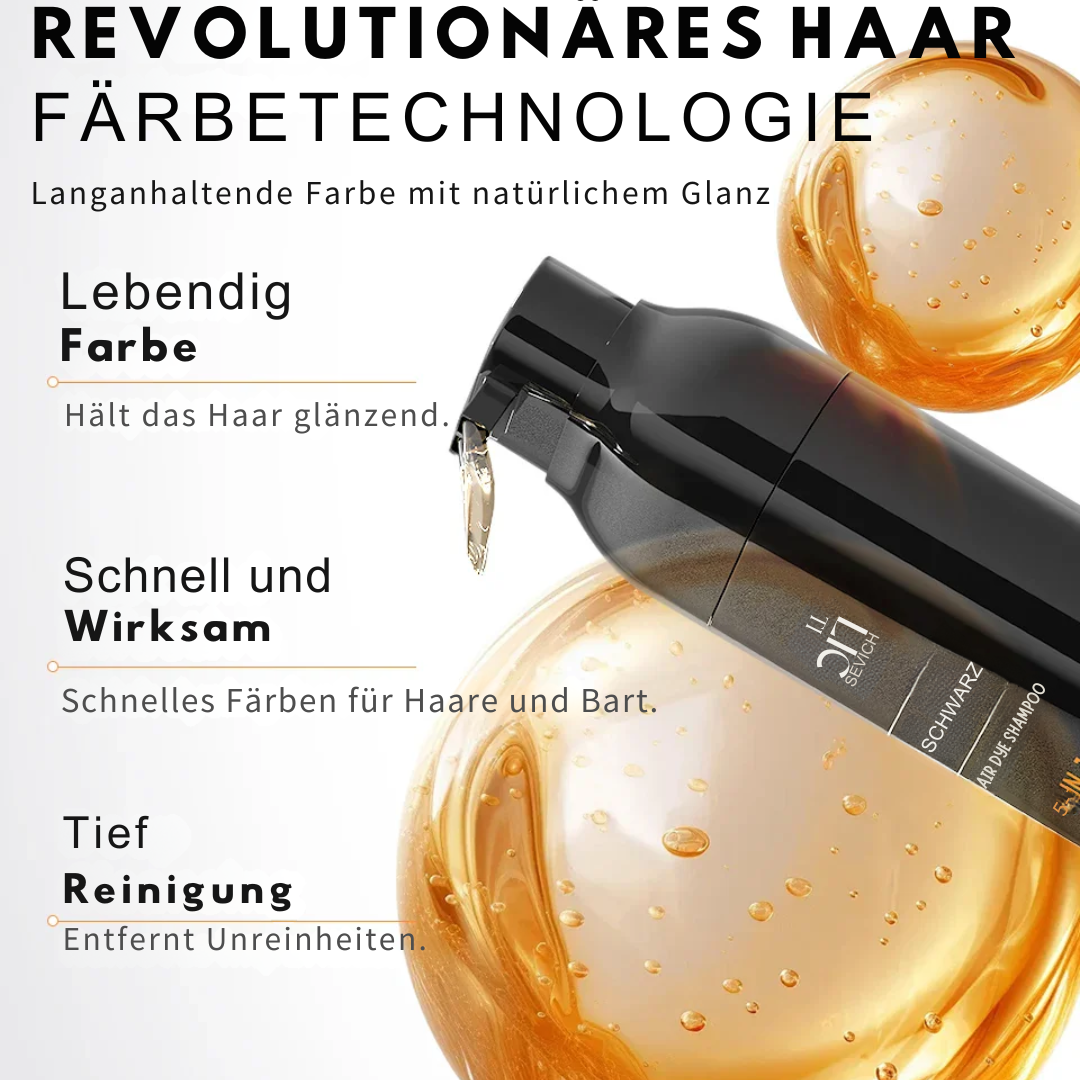Verdunkelungsshampoo Grau zu Schwarz
