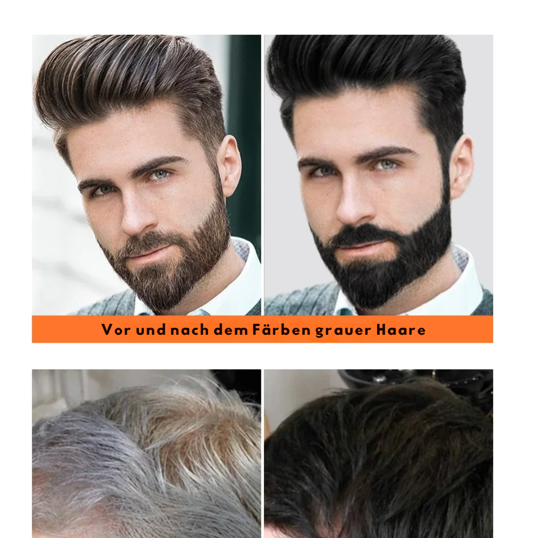 Verdunkelungsshampoo Grau zu Schwarz