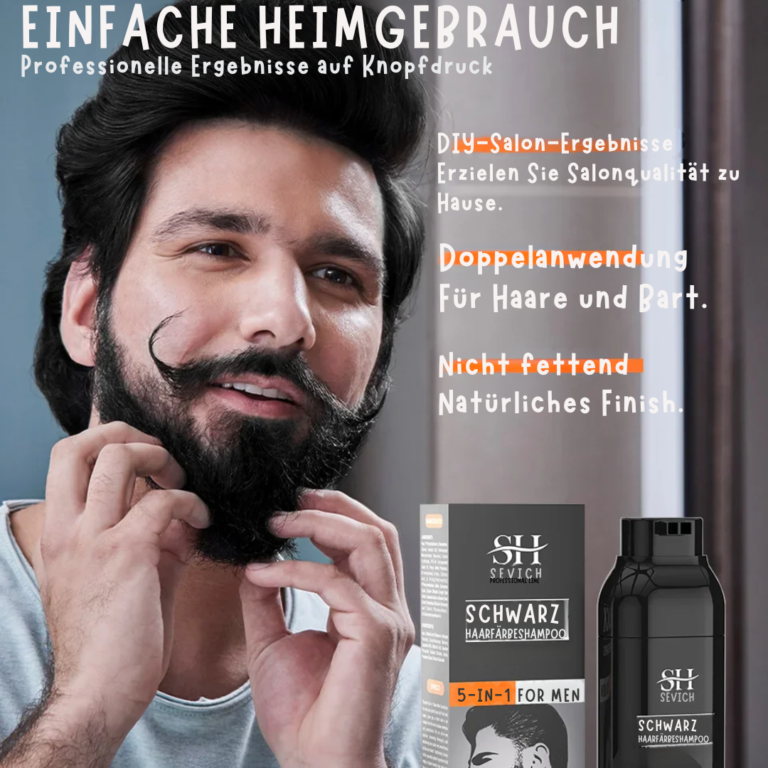 Verdunkelungsshampoo Grau zu Schwarz