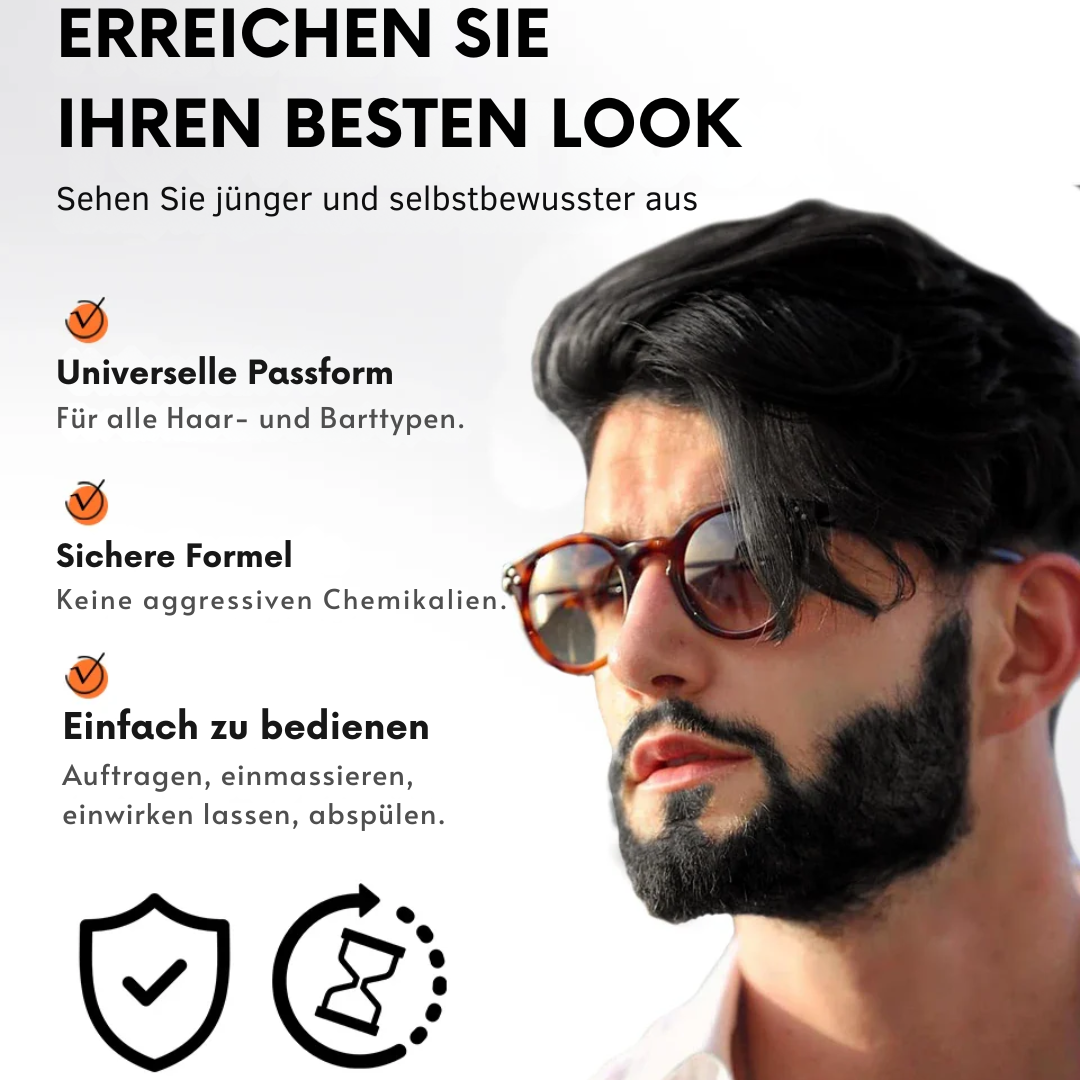 Verdunkelungsshampoo Grau zu Schwarz