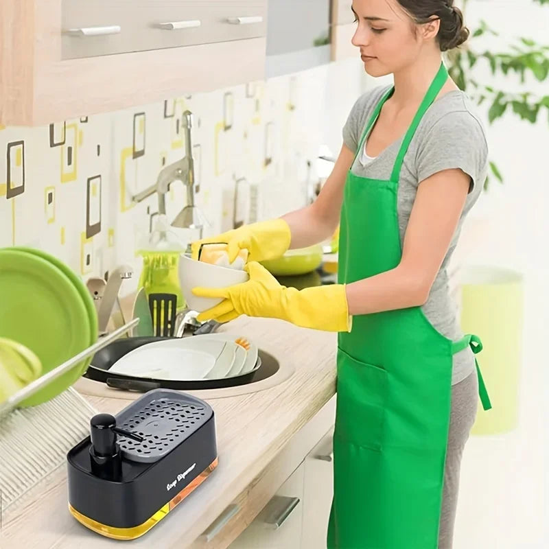 2-in-1-Seifenpumpenspender für die Arbeitsplatte