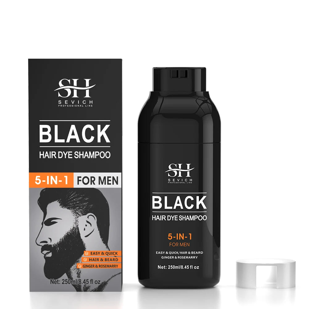 Verdunkelungsshampoo Grau zu Schwarz