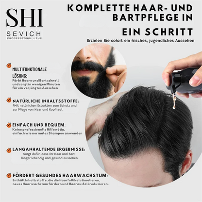 Verdunkelungsshampoo Grau zu Schwarz