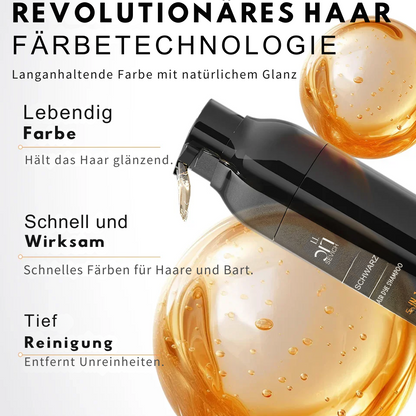 Verdunkelungsshampoo Grau zu Schwarz