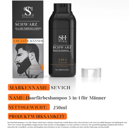 Verdunkelungsshampoo Grau zu Schwarz