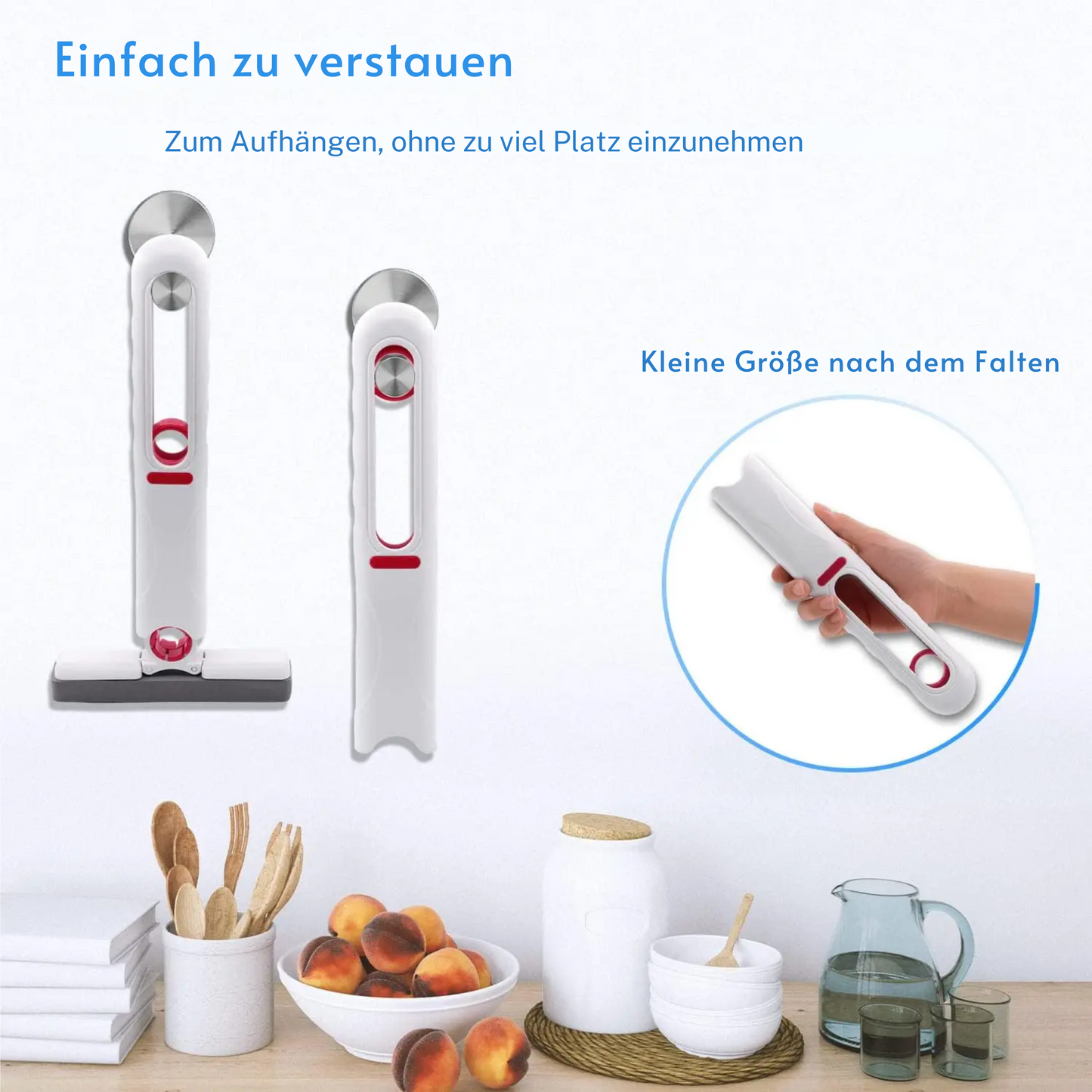 Leistungsstarker Mini-Mopp zum Zusammendrücken