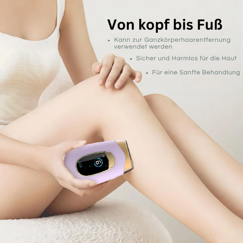 Tragbare 6-stufige Haarentfernung für Körper, Beine, Scham und Bikinizone für Frauen