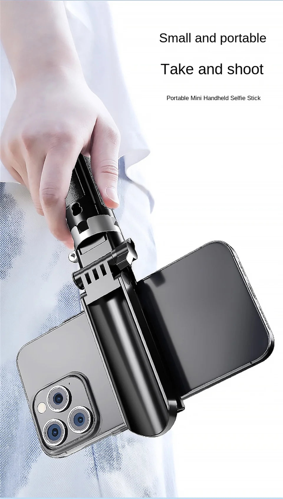 Mini Pocket Bluetooth Magnetic Suction Mag Safe Selfie Stick Tripod for IPhone 17 Magsafe Travel Selfiestick Telescopic Monopod