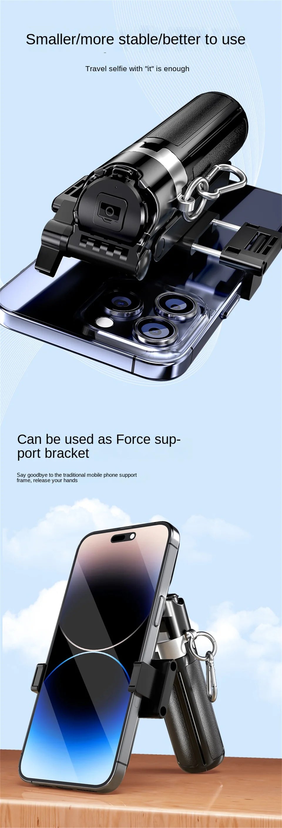 Mini Pocket Bluetooth Magnetic Suction Mag Safe Selfie Stick Tripod for IPhone 17 Magsafe Travel Selfiestick Telescopic Monopod