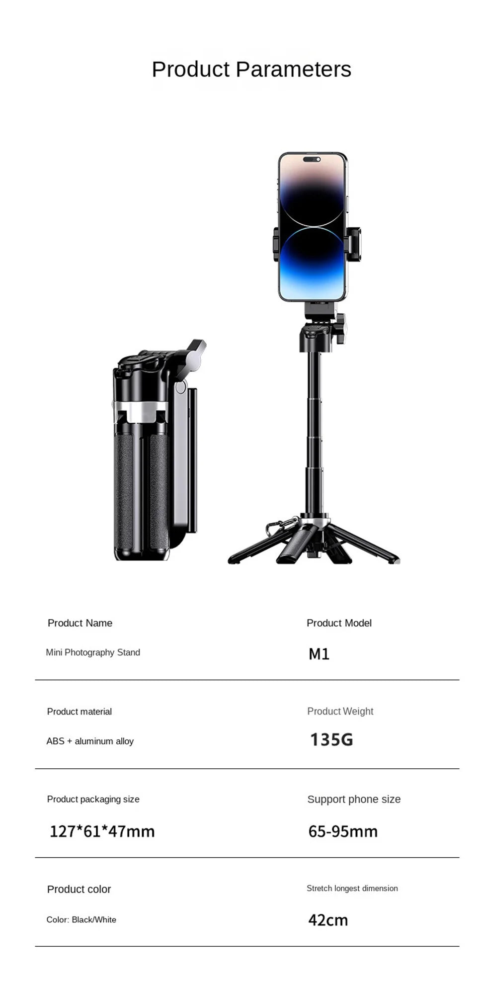 Mini Pocket Bluetooth Magnetic Suction Mag Safe Selfie Stick Tripod for IPhone 17 Magsafe Travel Selfiestick Telescopic Monopod