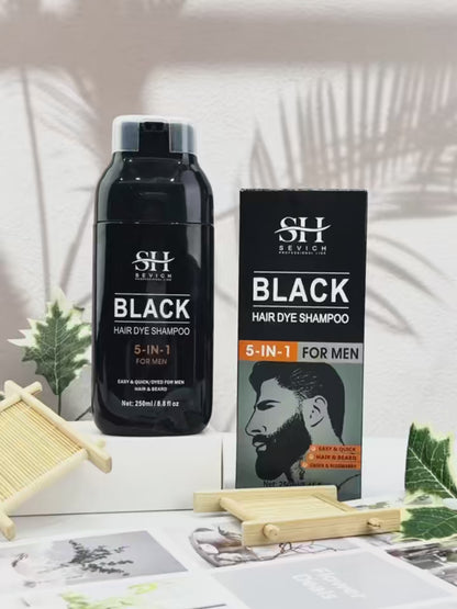 Verdunkelungsshampoo Grau zu Schwarz